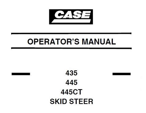 how to operate a case skid steer|case skid steer operators manual.